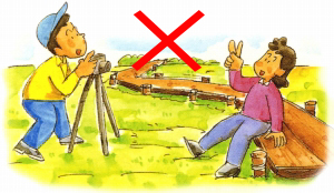 Do not step onto marshes.