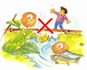 Do not throw coins.